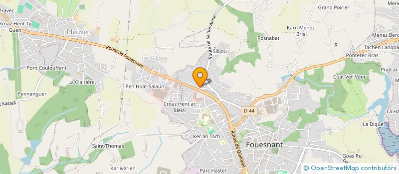 localisation de l'entreprise MADAME JULIA BEDFERT  FOUESNANT