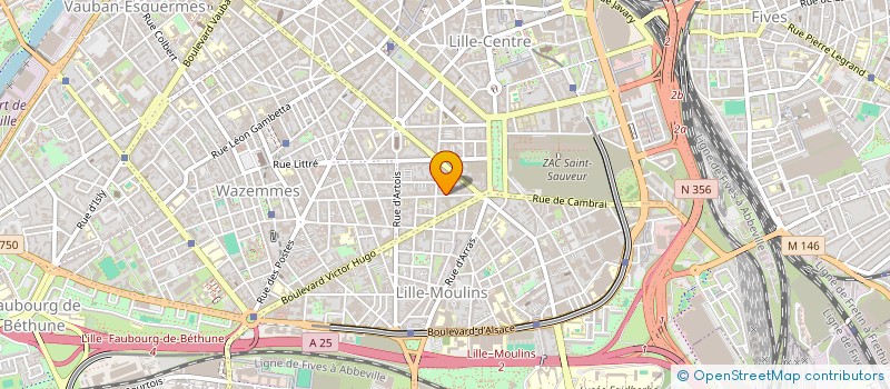 localisation de l'entreprise MADAME JULIA BELLINI à LILLE