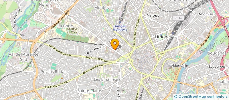 localisation de l'entreprise MADAME JULIA BENAIM à LIMOGES