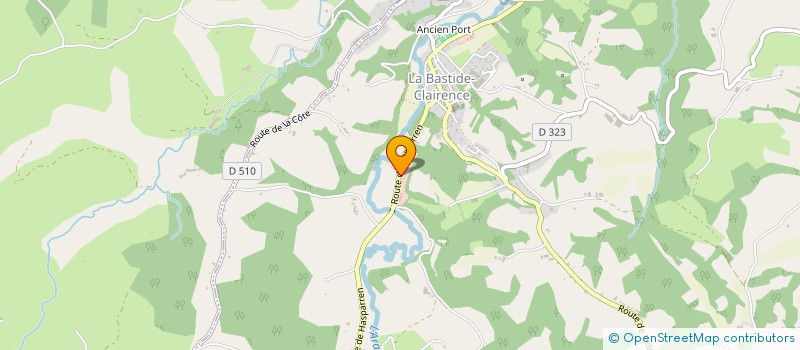 localisation de l'entreprise MADAME JULIA BERNADOU  LA BASTIDE-CLAIRENCE