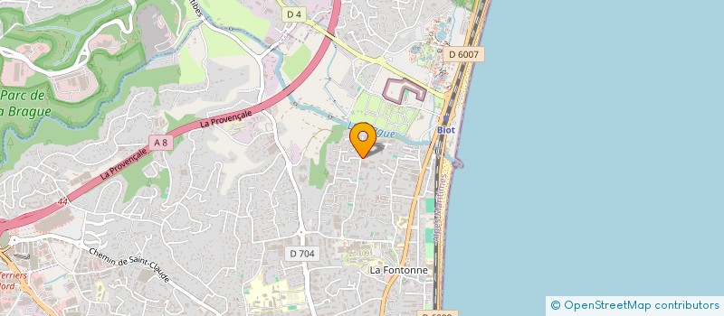 localisation de l'entreprise MADAME JULIA BODONE  ANTIBES
