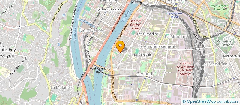 localisation de l'entreprise MADAME JULIA BORIE  LYON 7EME