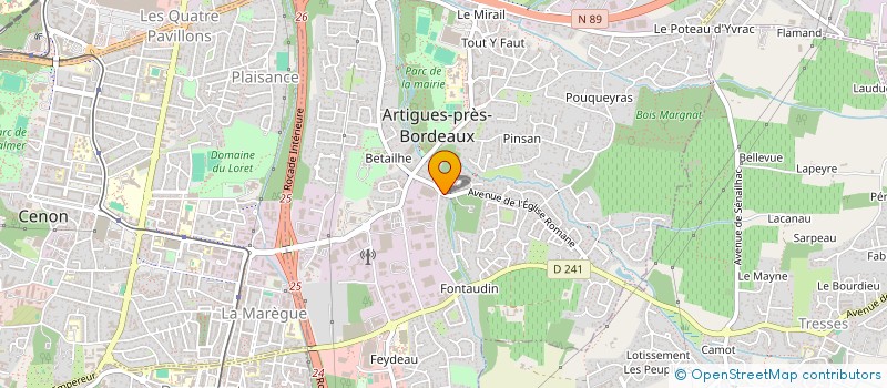 localisation de l'entreprise MADAME JULIA BOUCHET  ARTIGUES-PRES-BORDEAUX