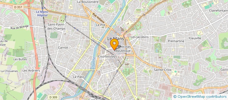 localisation de l'entreprise MADAME JULIA BOURDEL  LE MANS