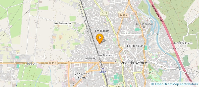 localisation de l'entreprise MADAME JULIA BOURRELLY  SALON-DE-PROVENCE