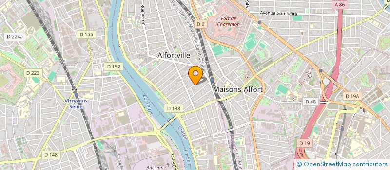 localisation de l'entreprise MADAME JULIA CACHIERE  ALFORTVILLE