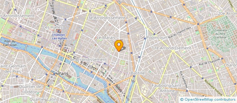 localisation de l'entreprise MADAME JULIA CAMPO à PARIS