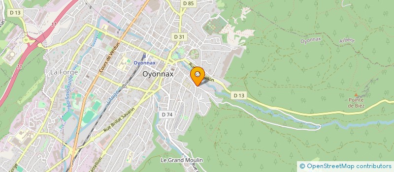 localisation de l'entreprise MADAME JULIA CANIVET à OYONNAX