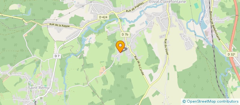 localisation de l'entreprise MADAME JULIA CATHERINE BILLET  ETIVAL-CLAIREFONTAINE