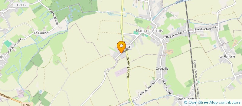 localisation de l'entreprise MADAME JULIA CERF  HAM-EN-ARTOIS