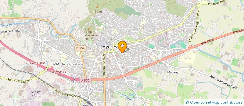 localisation de l'entreprise MADAME JULIA CERFONTAINE  HYERES