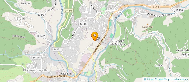 localisation de l'entreprise MADAME JULIA-CHANTAL JOLLY  AVEZE