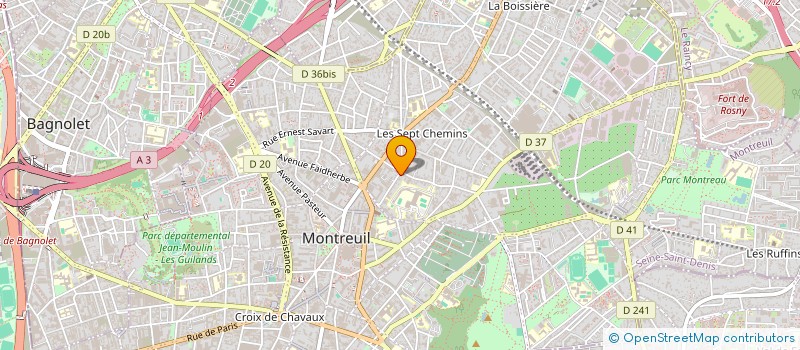 localisation de l'entreprise MADAME JULIA CHANTEL à MONTREUIL