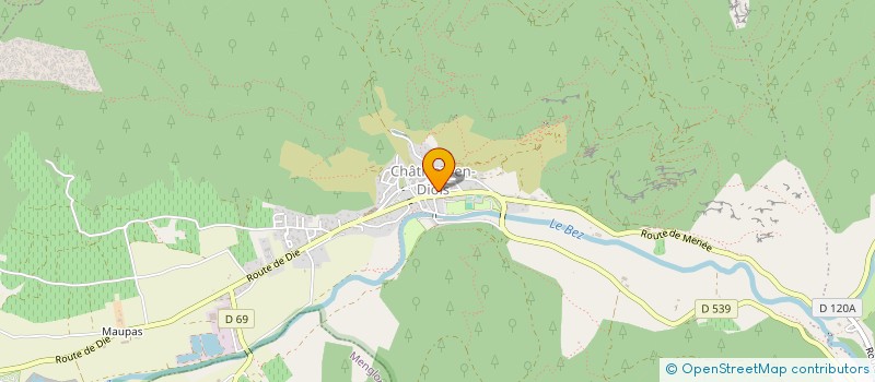 localisation de l'entreprise MADAME JULIA CHATELAIN  CHATILLON-EN-DIOIS