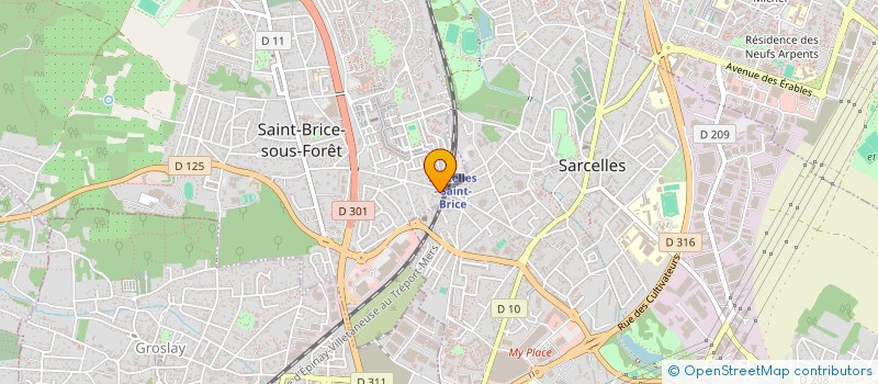 localisation de l'entreprise MADAME JULIA CIEUX à SAINT-BRICE-SOUS-FORET