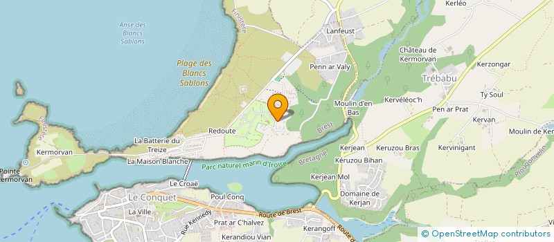 localisation de l'entreprise MADAME JULIA CLEUZIOU  LE CONQUET