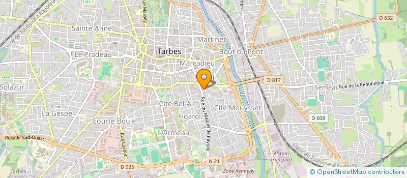 localisation de l'entreprise MADAME JULIA COUTURE  TARBES