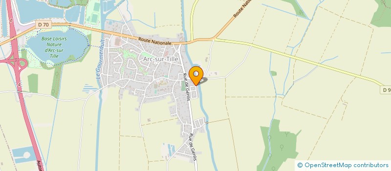 localisation de l'entreprise MADAME JULIA CURTA  ARC-SUR-TILLE