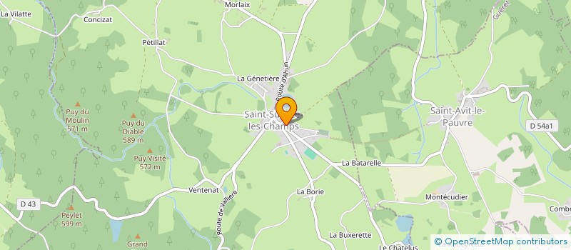 localisation de l'entreprise MADAME JULIA DA SILVA  SAINT-SULPICE-LES-CHAMPS