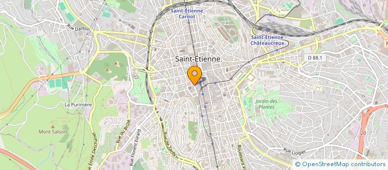 localisation de l'entreprise MADAME JULIA DEBORD  SAINT-ETIENNE