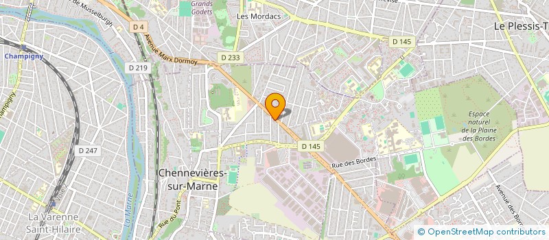 localisation de l'entreprise MADAME JULIA DIAS  CHENNEVIERES-SUR-MARNE