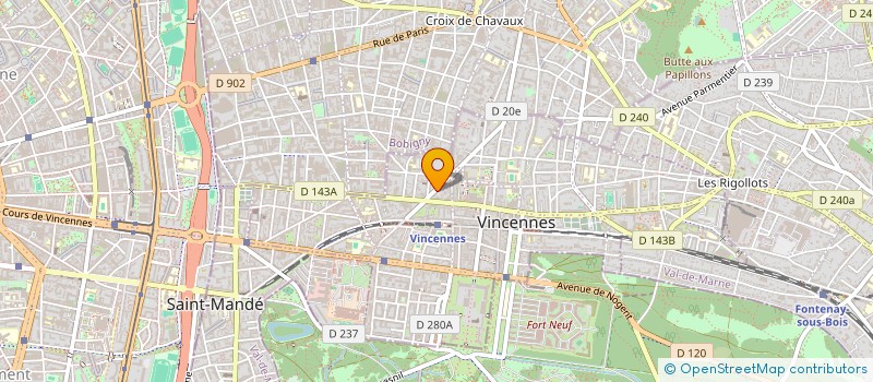 localisation de l'entreprise MADAME JULIA ESTELLE CLAUDE TISSOT à VINCENNES