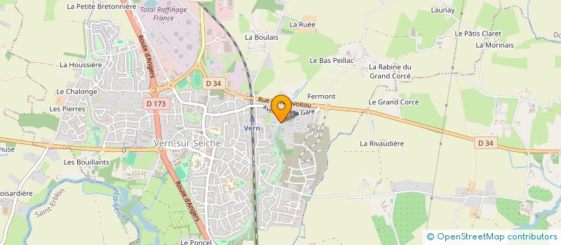 localisation de l'entreprise MADAME JULIA FENEUX  VERN-SUR-SEICHE