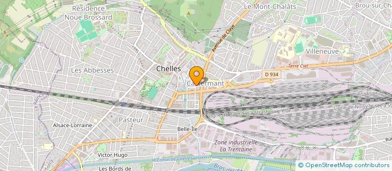 localisation de l'entreprise MADAME JULIA FERODET  CHELLES