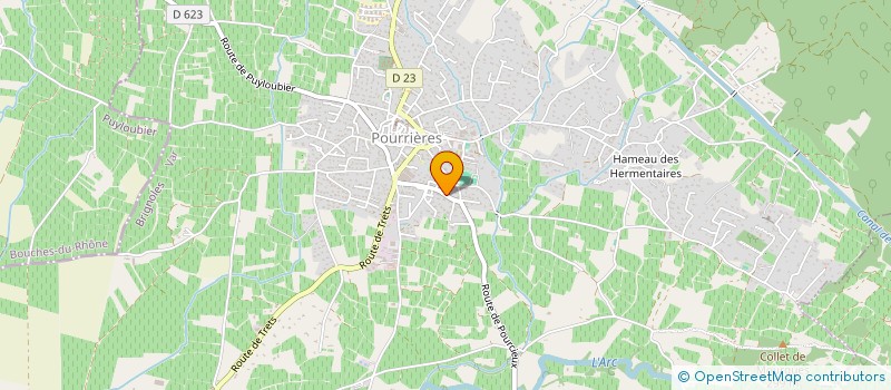 localisation de l'entreprise MADAME JULIA FOSSATI  POURRIERES