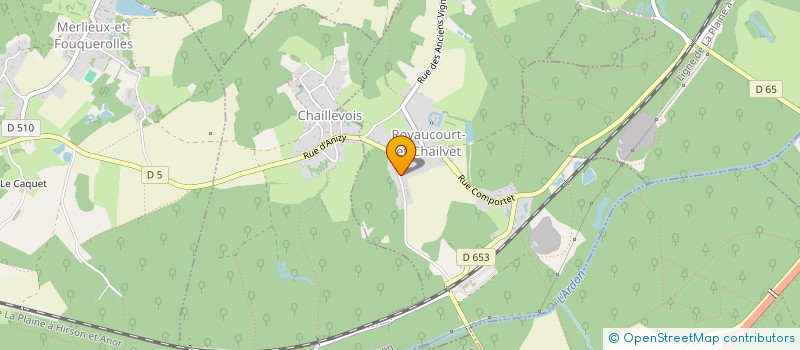 localisation de l'entreprise MADAME JULIA GALINIER  ROYAUCOURT-ET-CHAILVET