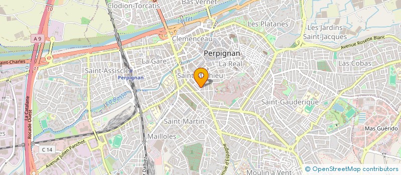 localisation de l'entreprise MADAME JULIA GARCIA  PERPIGNAN