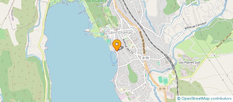 localisation de l'entreprise MADAME JULIA GAT  SAINT-CHAMAS