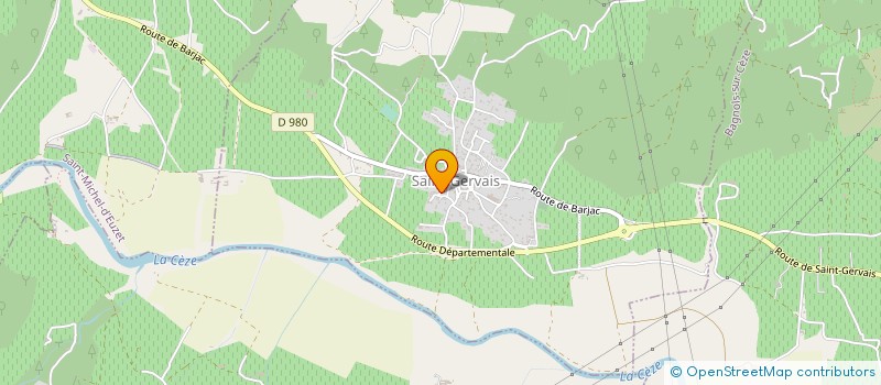 localisation de l'entreprise MADAME JULIA GAUDARD à SAINT-GERVAIS