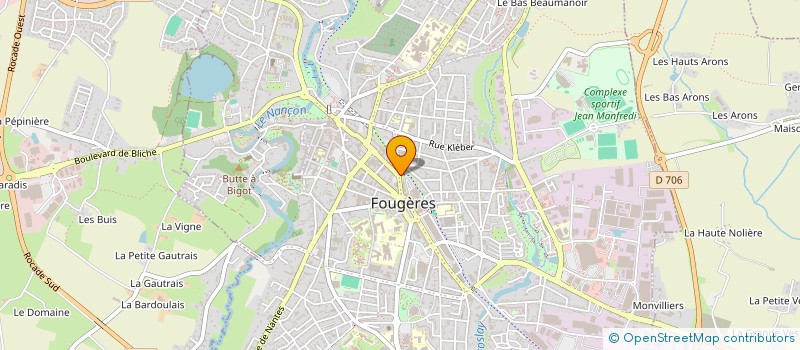 localisation de l'entreprise MADAME JULIA GAUDIN  FOUGERES