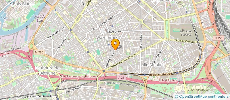 localisation de l'entreprise MADAME JULIA GAUTIER  LILLE