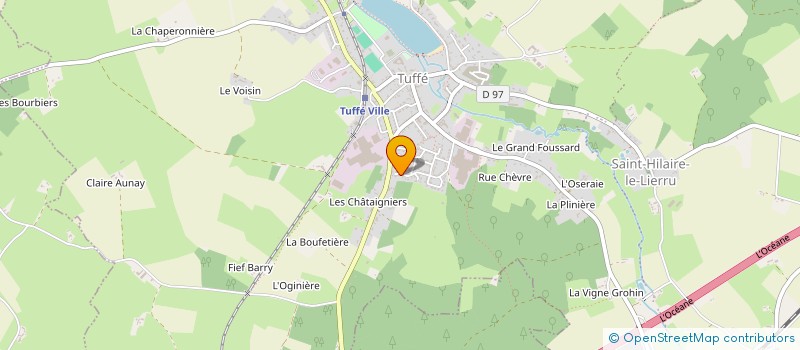 localisation de l'entreprise MADAME JULIA GELIN  TUFFE VAL DE LA CHERONNE