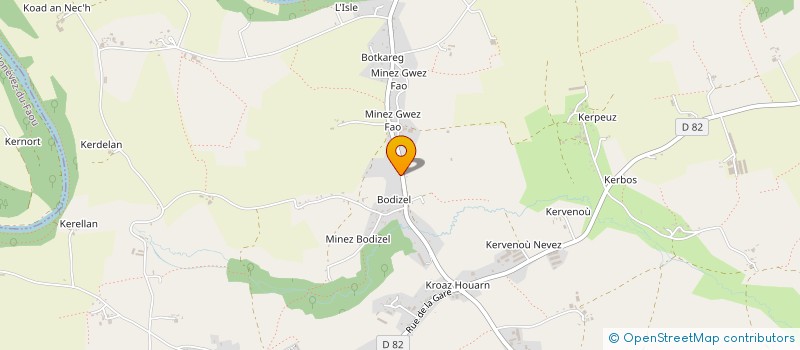 localisation de l'entreprise MADAME JULIA GERMAIN  SPEZET