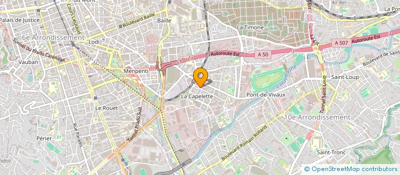 localisation de l'entreprise MADAME JULIA GIARDINA  MARSEILLE