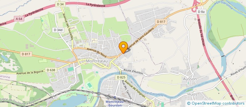 localisation de l'entreprise MADAME JULIA GONZALEZ  MONTREJEAU