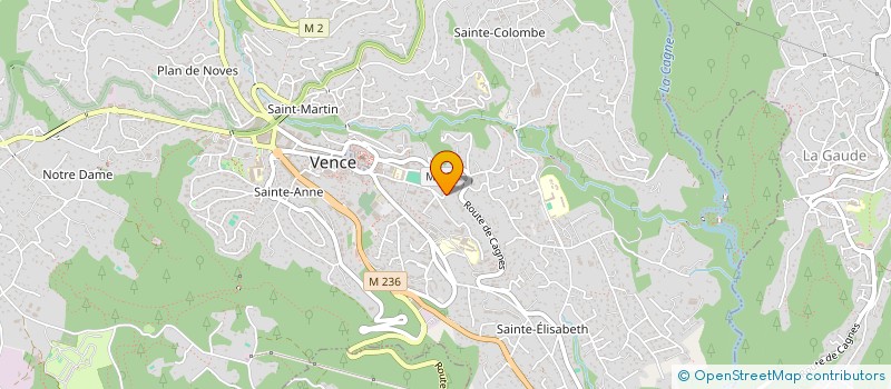 localisation de l'entreprise MADAME JULIA GOUSSEVA à VENCE