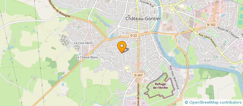 localisation de l'entreprise MADAME JULIA HAMON  CHATEAU-GONTIER-SUR-MAYENNE