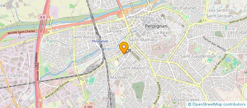 localisation de l'entreprise MADAME JULIA HANON  PERPIGNAN