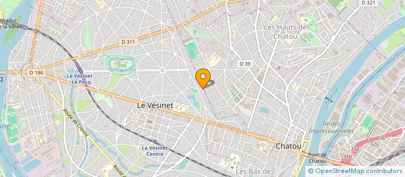 localisation de l'entreprise MADAME JULIA HILLY  LE VESINET