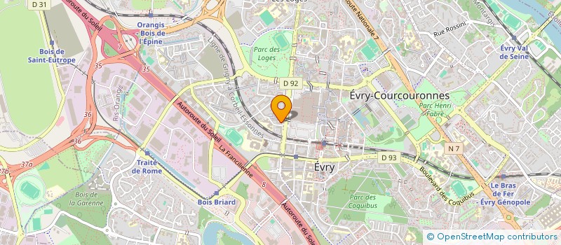 localisation de l'entreprise MADAME JULIA HOUBLOUP  EVRY-COURCOURONNES