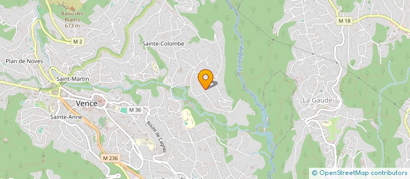 localisation de l'entreprise MADAME JULIA HOUZELLE  VENCE