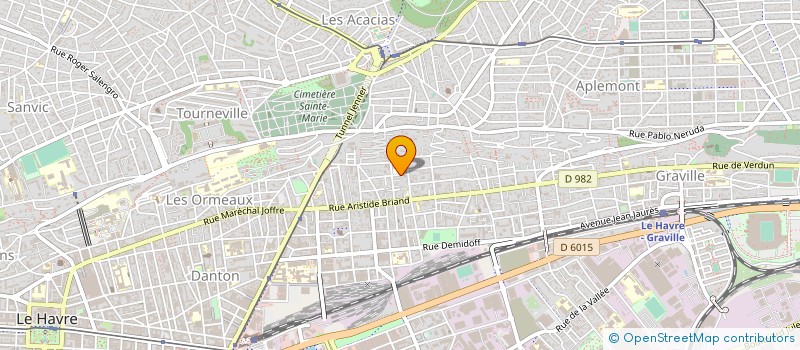 localisation de l'entreprise MADAME JULIA HUGUES  LE HAVRE