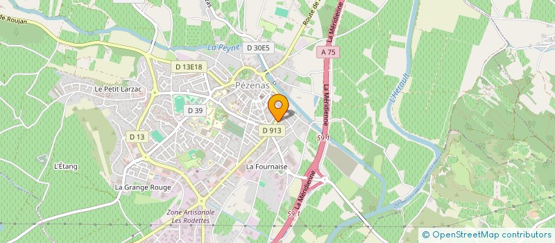 localisation de l'entreprise MADAME JULIA HYVONNET à PEZENAS