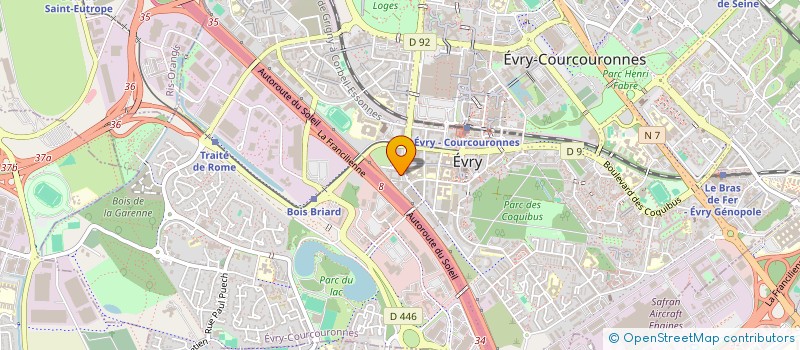 localisation de l'entreprise MADAME JULIA JACQUET  EVRY-COURCOURONNES