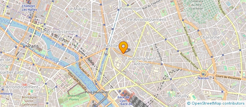 localisation de l'entreprise MADAME JULIA JEANNIN-CALCUS  PARIS 11