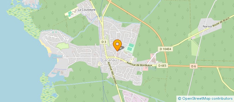 localisation de l'entreprise MADAME JULIA JESUPRET  LACANAU